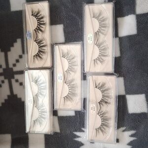 Farred Faux Mink 3D Vegan Medium Length Lashes A02. Set of 5 pairs